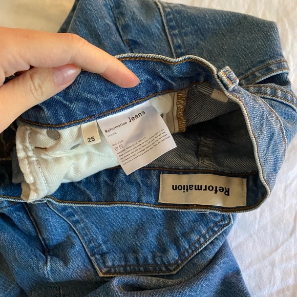 Reformation Blue High Rise Women Jeans - Picture 4 of 4